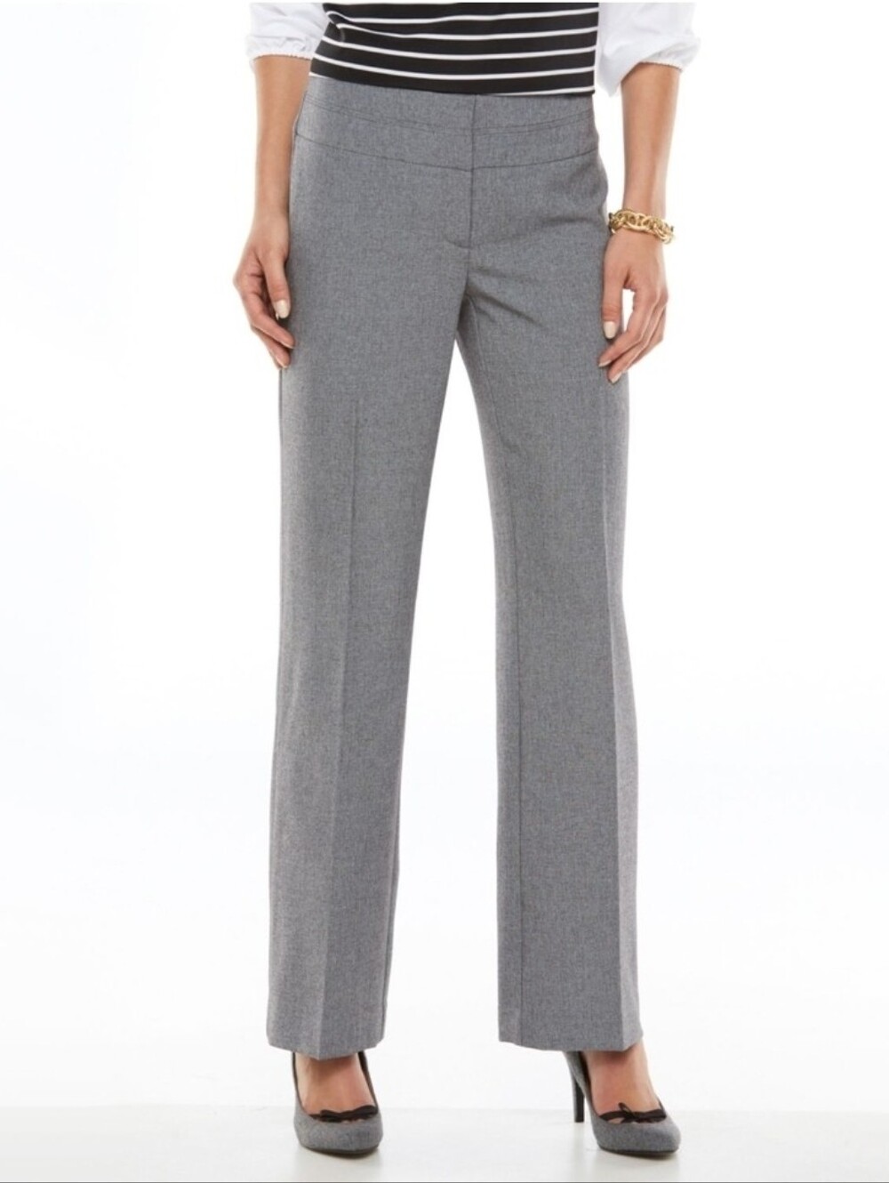 Apt. 9 Women’s Gray Straight-Leg Dress Trousers